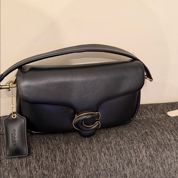 Coach Black Crossbody Bag with Gold Accent - Picture 2 of 11